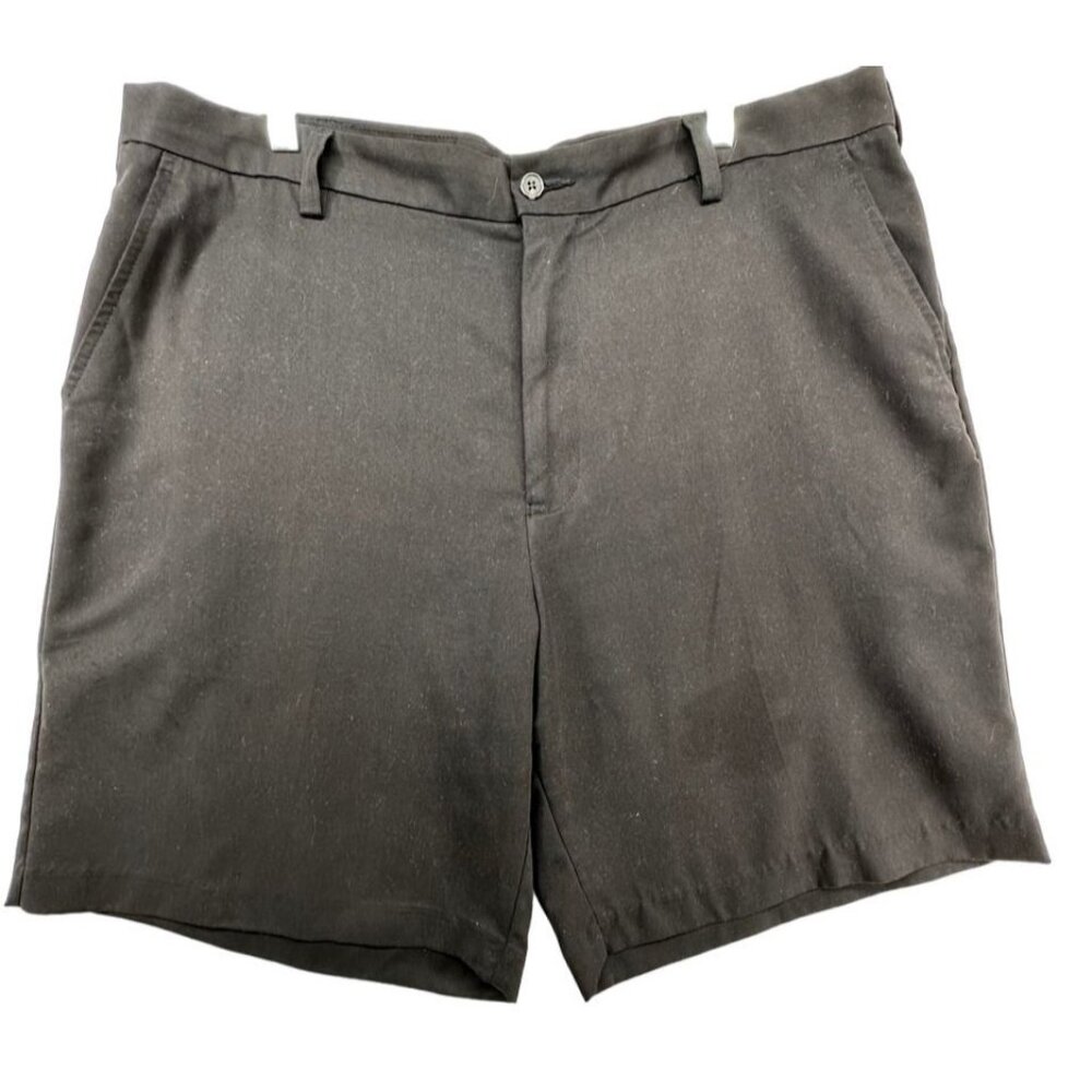 Vtg Izod Golf Mens Shorts Sz 40 Black Lightwt Classic Sporty Athleisure Preppy